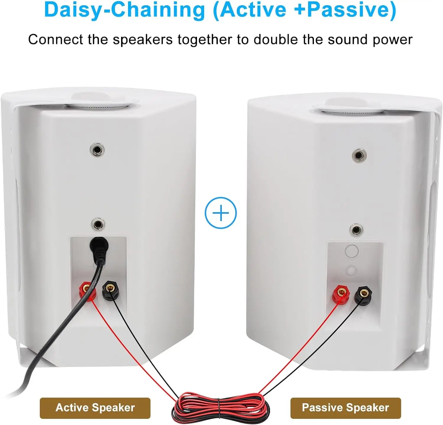 Herdio 6.5" 400W 2PCS Indoor Outdoor Bluetooth Speakers