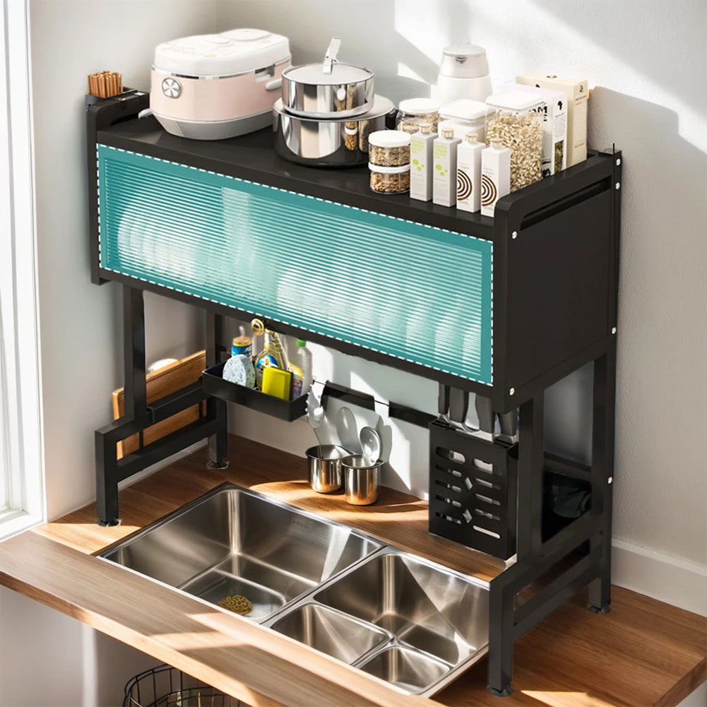 Large Over the Sink Dish Rack/ Cover