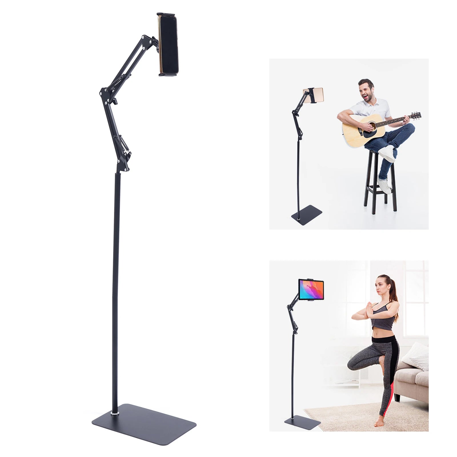 Universal Ipad Stand Floor Tablet Bracket Adjustable Flexible