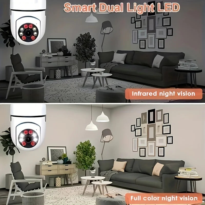 2PC Ease Life APP-Light Bulb Security Camera Light Socket Screw In