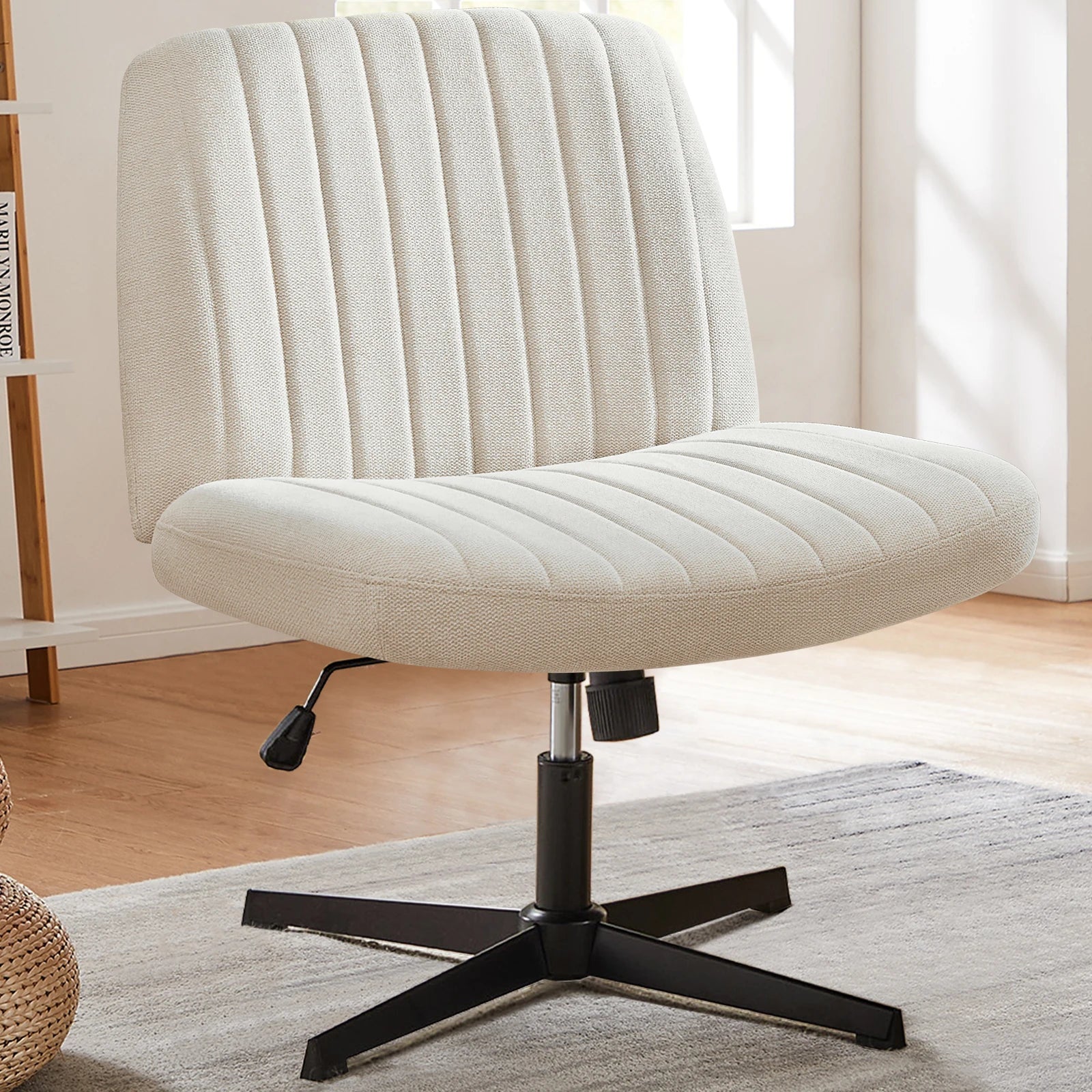 JHK Cross Legged Office Living Room Rocking Chair