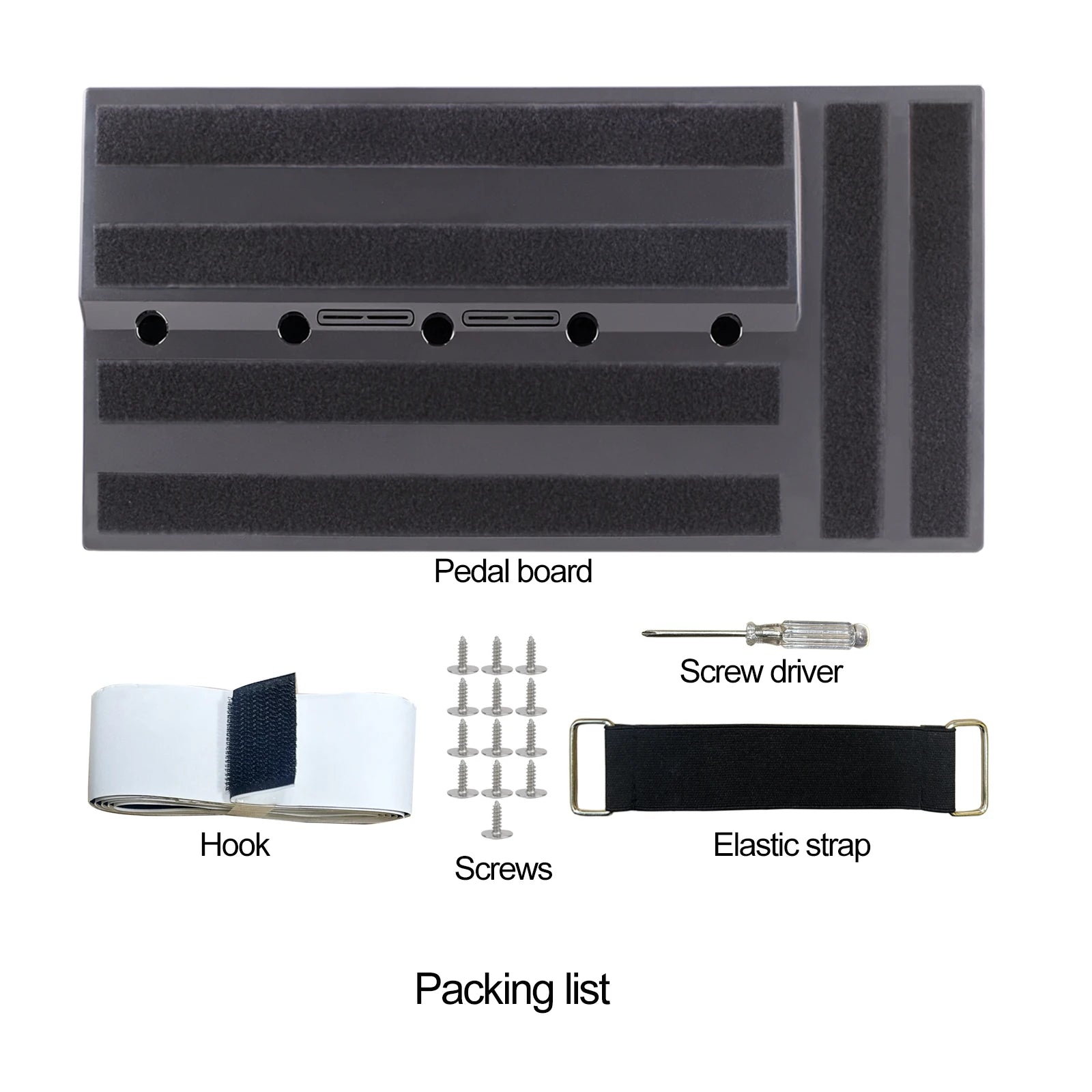 Guitar Pedal Board, Hidden Power Supply Design W/accessories