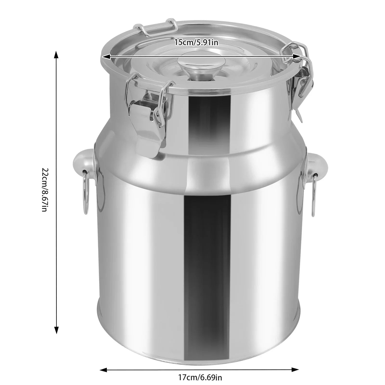 Stainless Steel Airtight Household Bucket| 5L/1.32Ga organizer