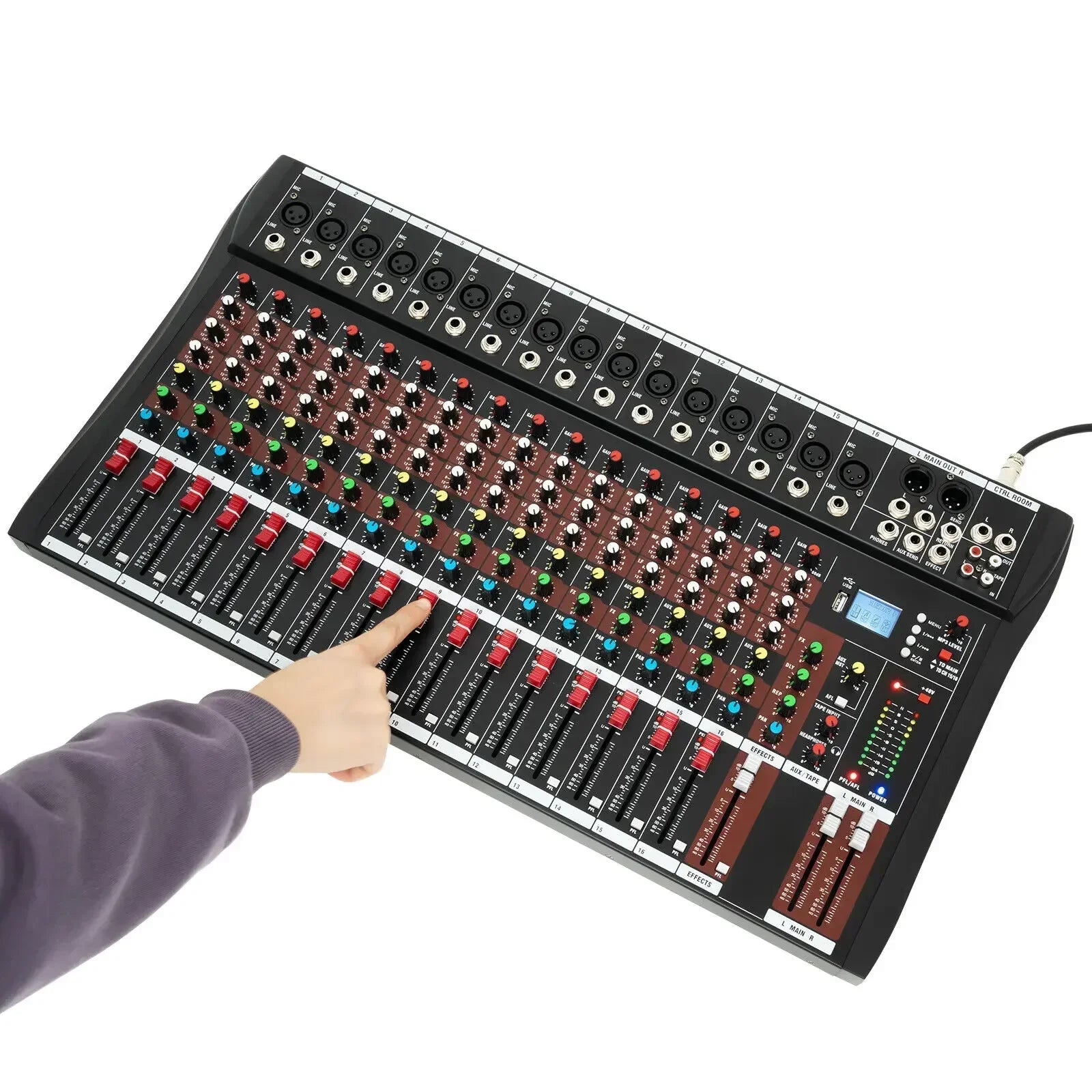 16 Channel Mixing Console USB Bluetooth Live Studio