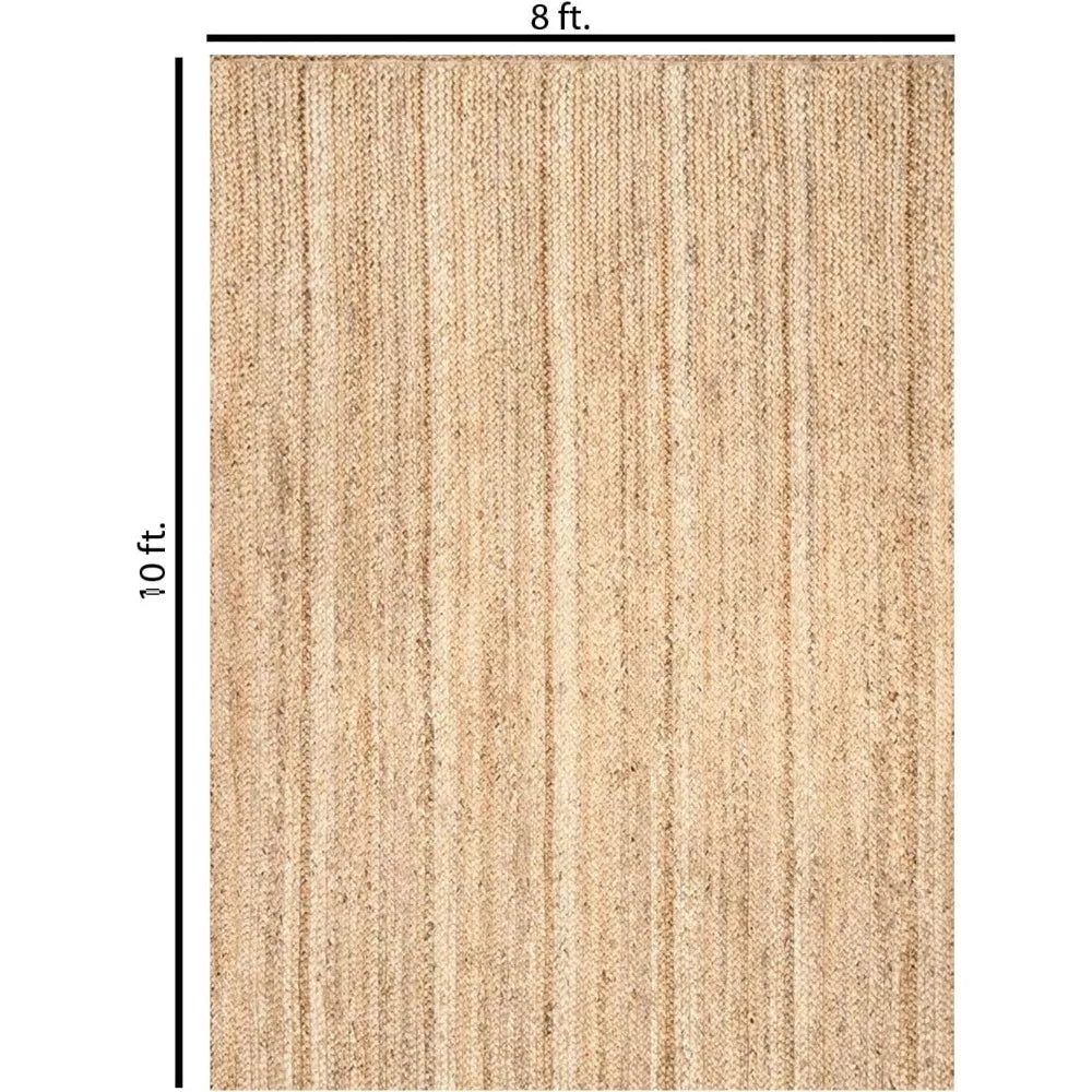 Handwoven Area Rug - Feet Natural Yarn - Vintage