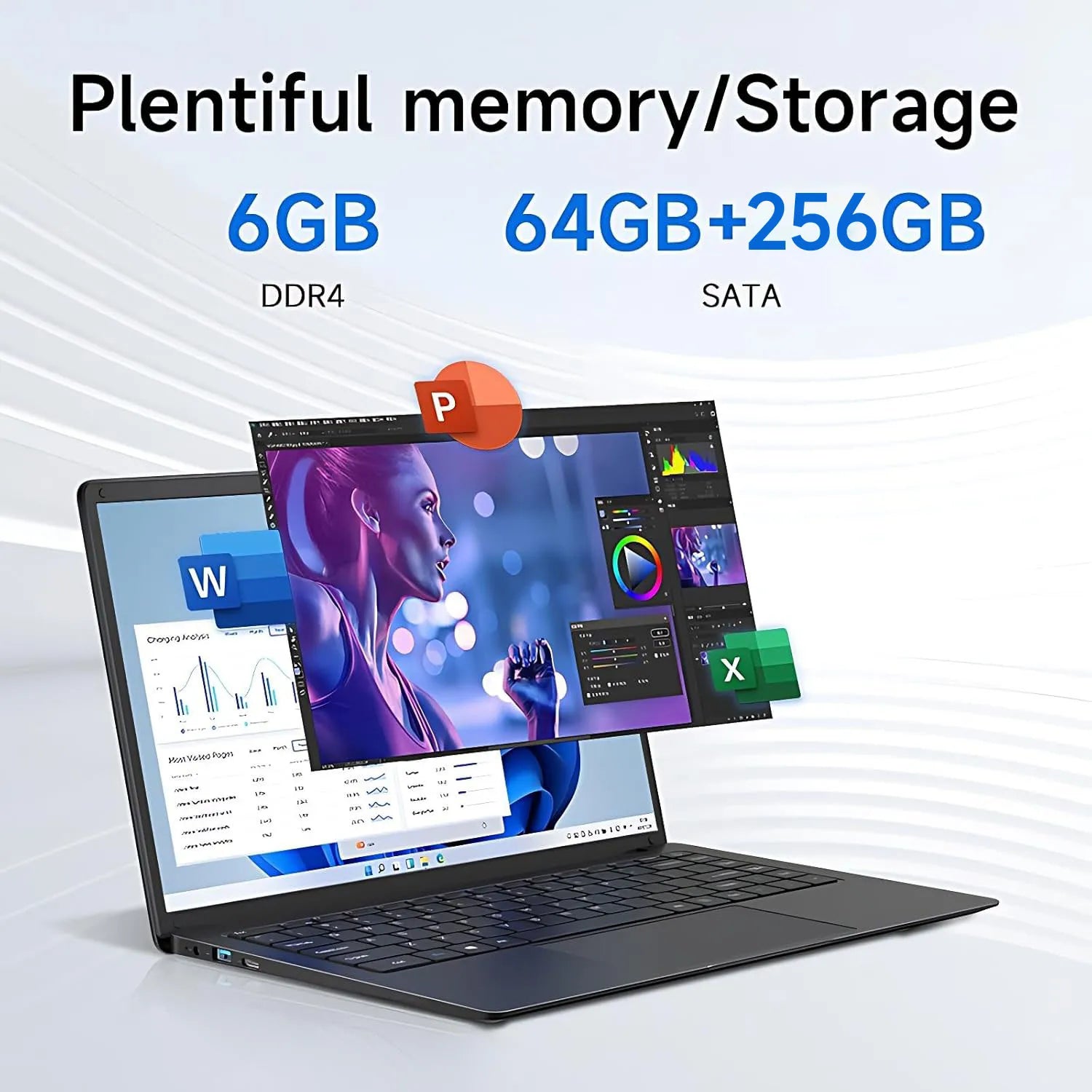 14 Inch Laptop Intel Celeron N3350 6GB RAM