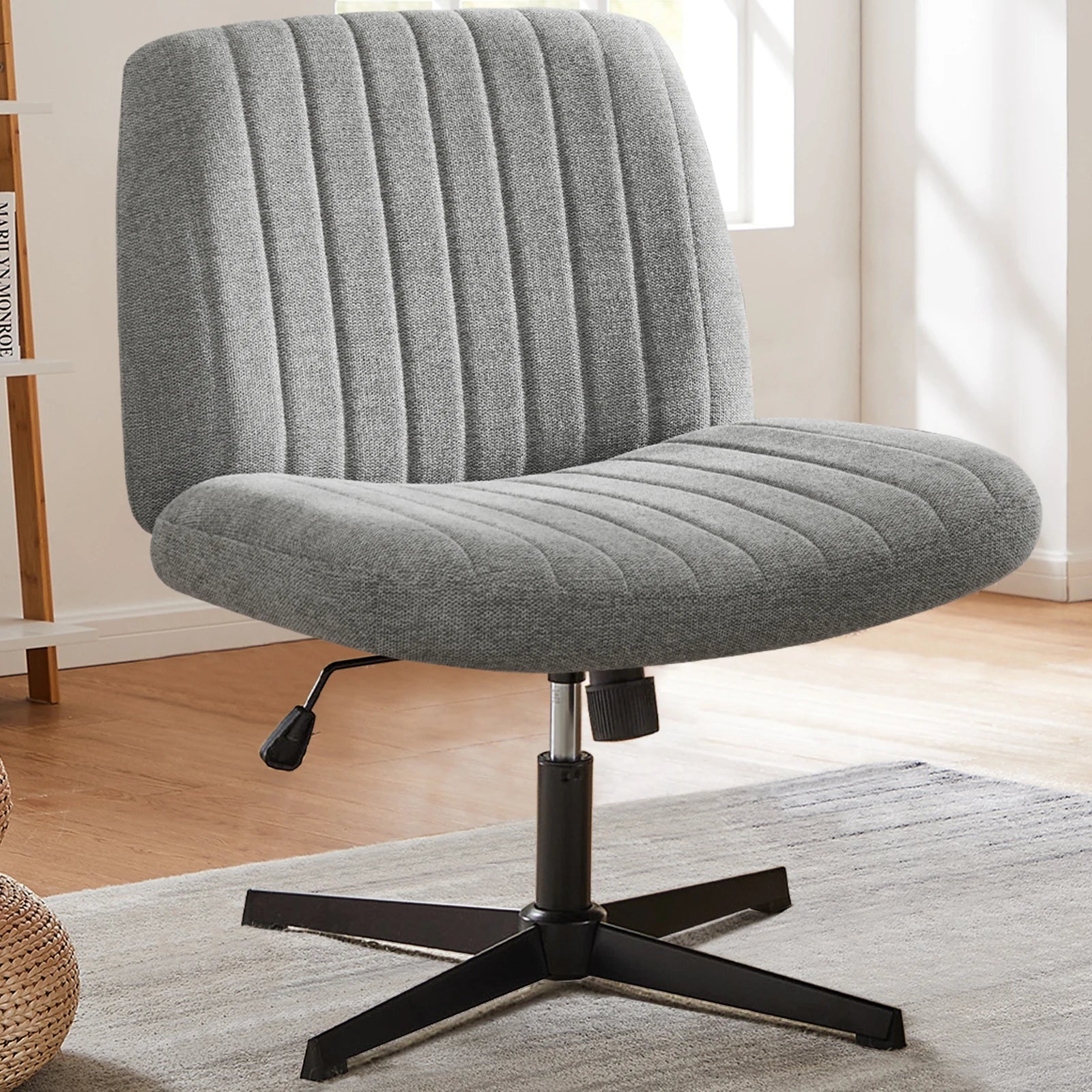 JHK Cross Legged Office Living Room Rocking Chair