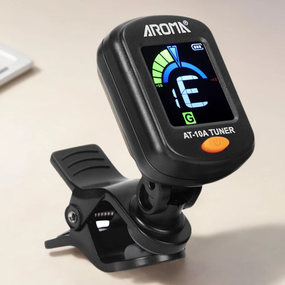 Digital Electronic Tuner Foldable Rotatable Rechargeable