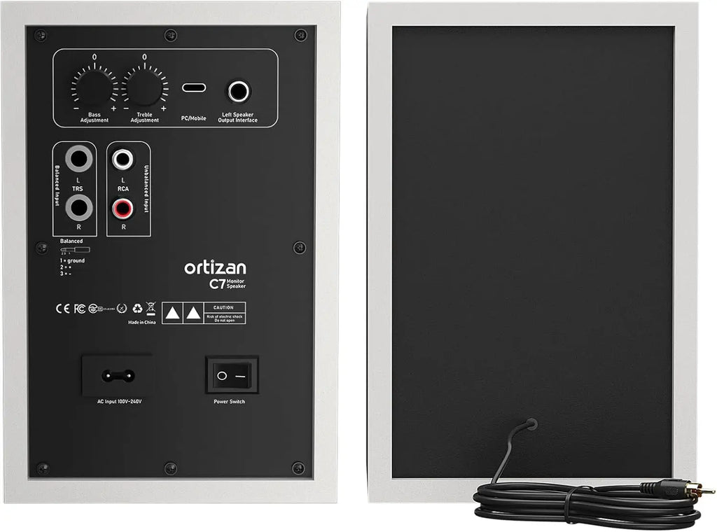 Ortizan C7 Dual-Mode 2.0 Studio, Active Monitor Speakers