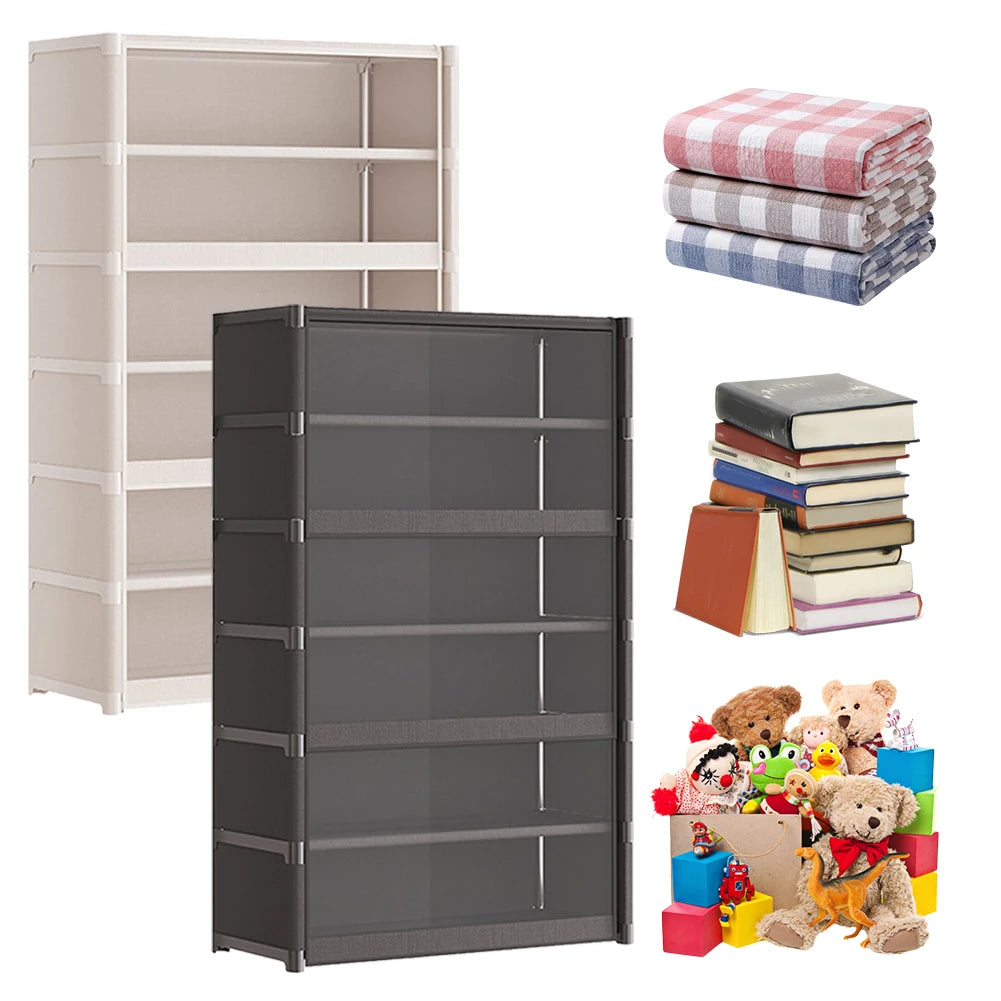 7 Tiers Shoe Storage Cabinet with Lid Storage