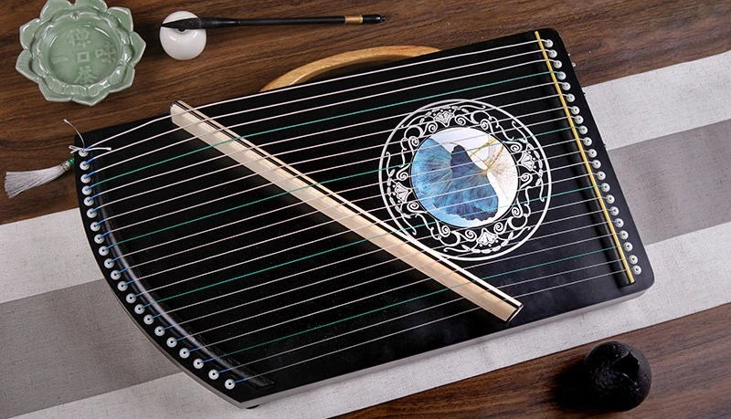 Wooden 21-string Mini Guzheng Technique Training Portable