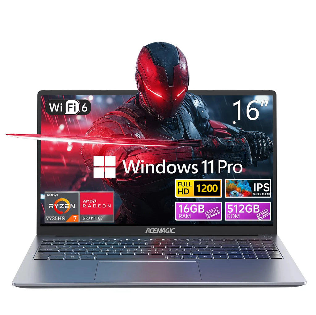 ACEMAGIC RX16 AMD Ryzen Ultra Slim Windows 11Pro
