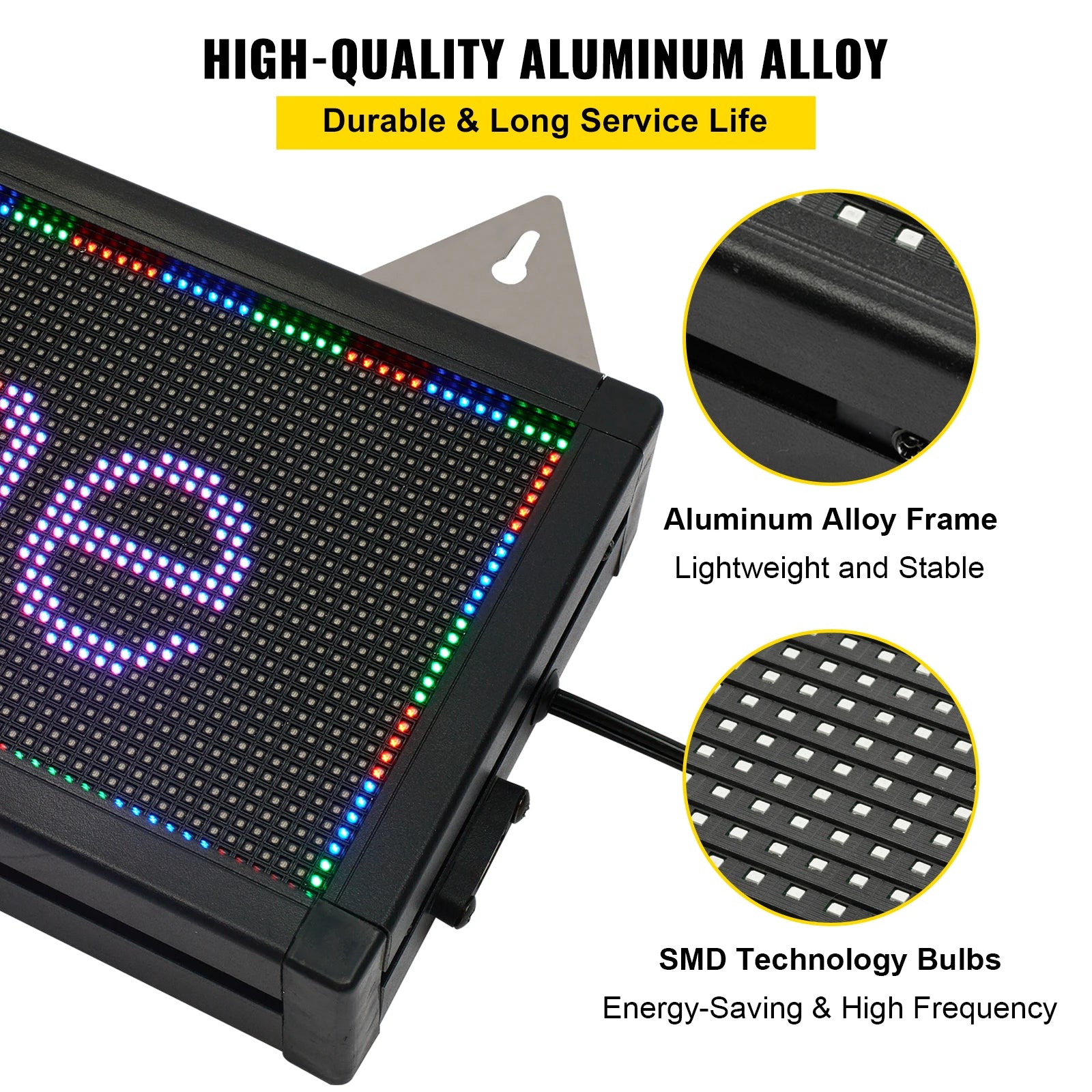 Wi-Fi LED Scrolling Sign Full Color Programmable Message